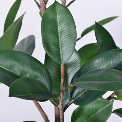 Indoor Outdoor Decor Fake Tree In Pot Plastic Plants Artificial Tree Faux Rubber Tree​ For Home Decor Office Living Room