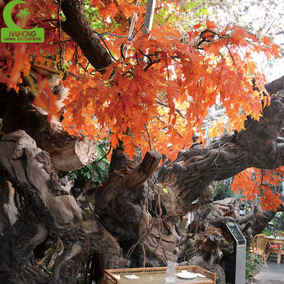 artificial 3.5-4.5 autumn flame dark red maple tree for wedding hotel shopping mall decoration