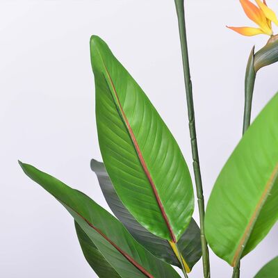 haihong Artificial plant Silk Bird of Paradise Tropical Palm Tree Potted Plant for Decor