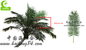 Allen kruiden 400cm Hoogte Kunstmatige Tropische Boom, Grote Kunstmatige Openlucht Duurzame Bomen