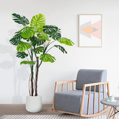 130/160/200/240cm Groottes Realistische PE-bladeren Kunstmatige monstera plant voor Indoor Tropical Decor