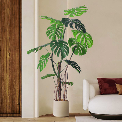 Commerciële, levensechte en zeer realistische kunstplant van monstera