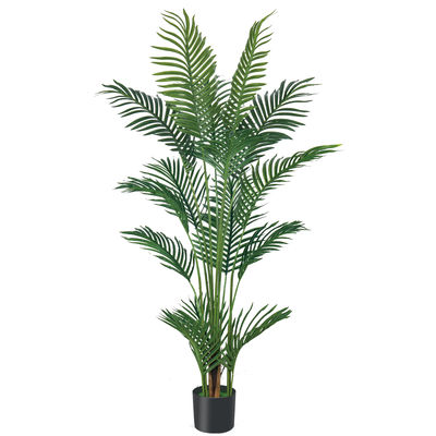 6ft Indoor Artificial Palm Trees thick foliage Tall Faux Silk Large Artificial Plant For Home Decor