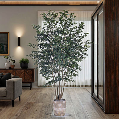 Ultra-realistische Multi-Trunk Ficusboom 2,5m Kunstmatige Banyanboom Voor de decoratie van het hotel Huis woonkamer