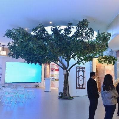 Gepersonaliseerd Hoogte faux banyan boom brandwerend Grote commerciële ficus kunstmatige boom voor binnenversiering