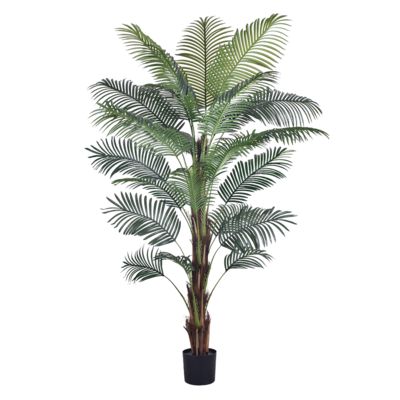 6ft Kunstmatige Groene Planten Binnen Kunstmatige Palm​ Meest Realistische Areca Palm Voor Huisdecoratie