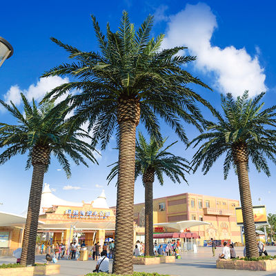 Haihong Kunstmatige Palmboom UV-bestendig Grote Nep Tropische Dadelpalm Kokospalm voor Luchthaven Buitendecoratie