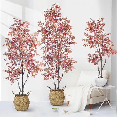 Commerciële Kunstmatige Herfst Eik | 160cm 185cm 210cm Herfstboom voor Hotel & Restaurant Sfeer