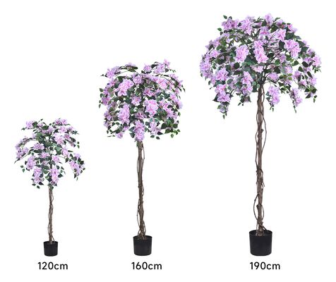 Artificial Light Pink Bougainvillea Tree, 47/63/75 inch, UV Resistant Faux Plant for Outdoor & Indoor Decor, Wholesale Fake Flower Tree