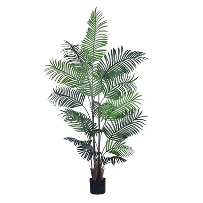 Groothandel 180cm kunstmatige binnenpalm - J-stijl areca palm hoge kunstmatige planten voor woonkamer Haihong Factory Direct valse palmplanten
