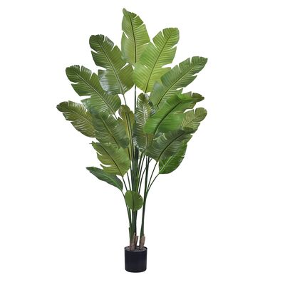 Haihong Nieuwe Aankomst Kunstplanten Binnen Realistische Paradijsvogel Kunstplant Tropische Palm Decoratie Salon Voor Thuis