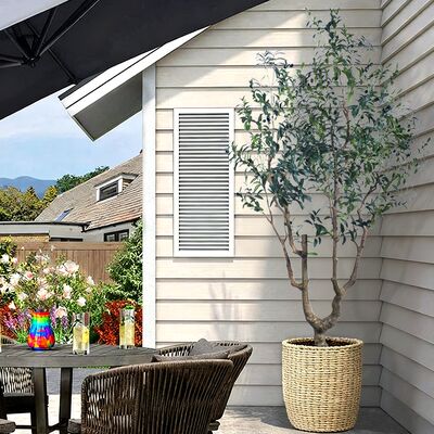 Grote Kunstmatige Olijfboom met Echte Houten Stam - 7FT & 8FT Maten voor Hotel Lobby & Luxe Villa Entree Decoratie